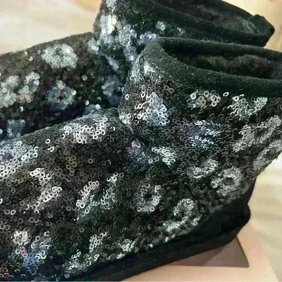PINK Fur Lined Mukluk Sequin Bootie - Picture 9 of 10